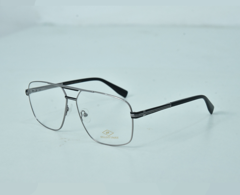 Sellott Paris - Double Bar Big Gunmatel Gents Frame