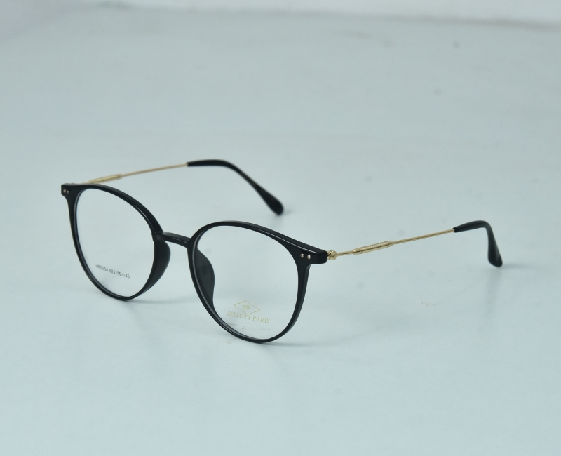 Sellott Paris - Thin Tr Black Round Ladies Frame