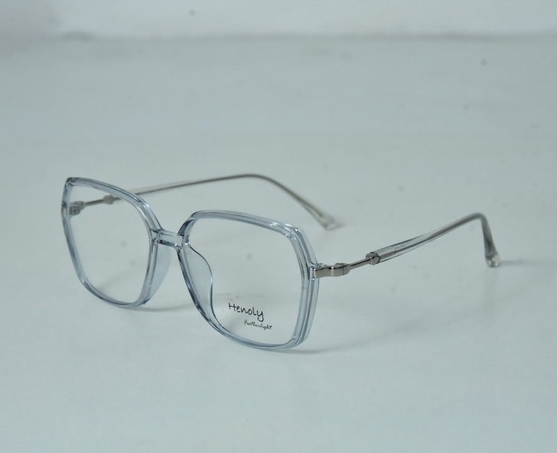 Henloy - Retro Transparent Light Blue Ladies Frame
