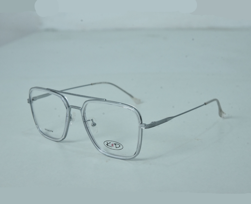 K&D - Transparent Steel Double Bar Bold Metal Frame