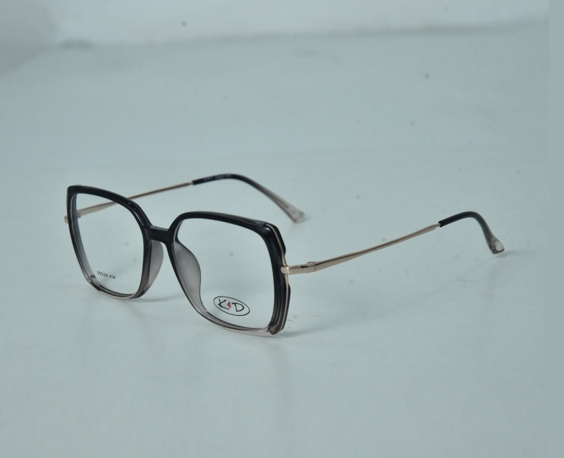 K&D - Transparent Dual Colour Retro Big Ladies Frame
