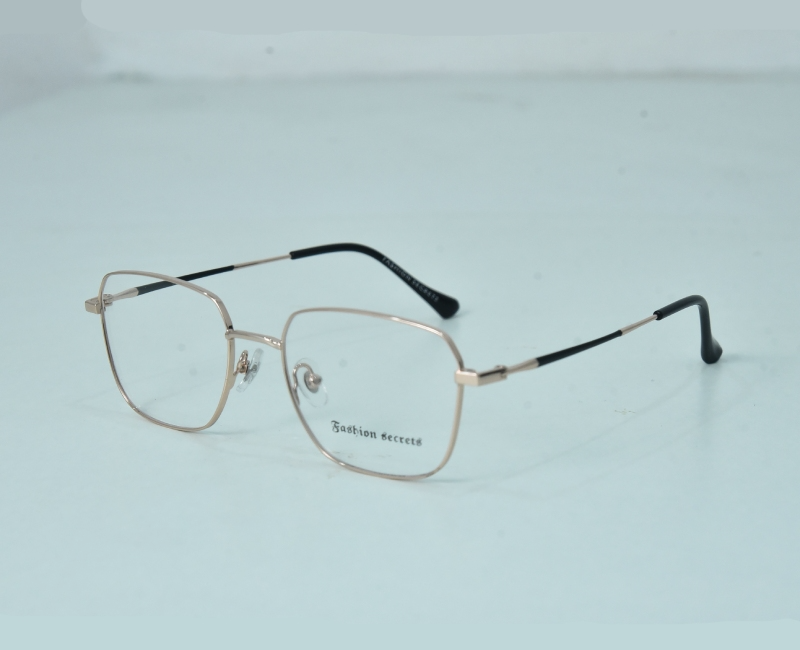 Fashion Secret - Thin Metal Golden Square Light Weight Frame
