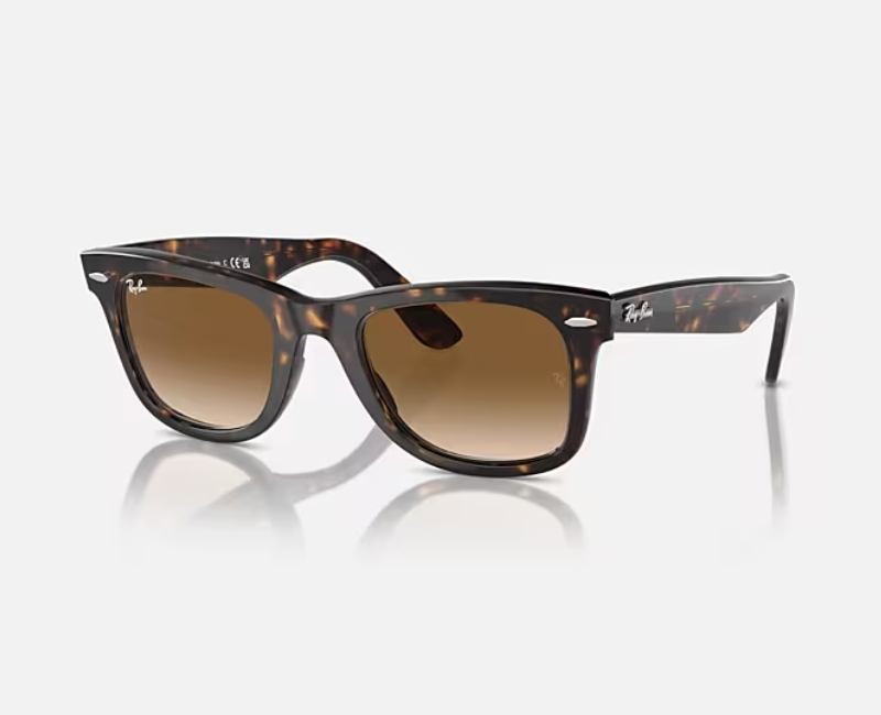 Rayban - Tortoise Clear Gradient Brown 0RB2140 WAYFARER 902/51 2N Sunglasses